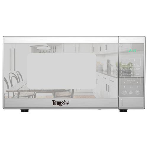 Micro-ondes de comptoir de 0,9 pi³ de Total Chef - Acier inoxydable