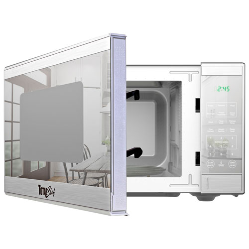 Micro-ondes de comptoir de 0,9 pi³ de Total Chef - Acier inoxydable