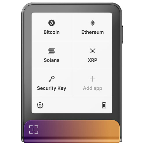 Ledger Flex 2.84" E-Ink Crypto Hardware Wallet USB-C/Bluetooth with Recovery Key - Crimson Magenta
