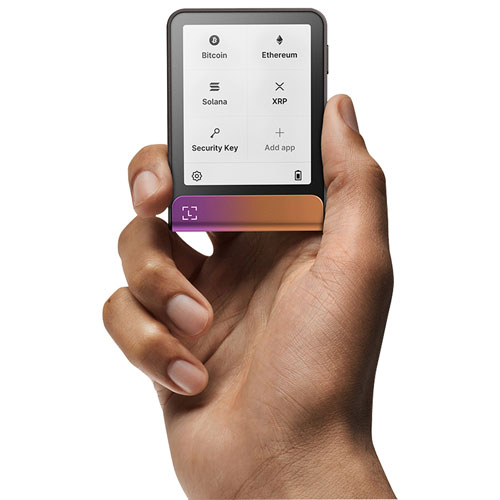 Ledger Flex 2.84" E-Ink Crypto Hardware Wallet USB-C/Bluetooth with Recovery Key - Crimson Magenta