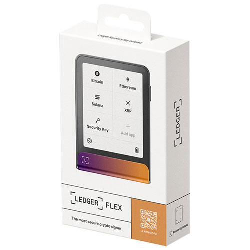 Ledger Flex 2.84" E-Ink Crypto Hardware Wallet USB-C/Bluetooth with Recovery Key - Crimson Magenta