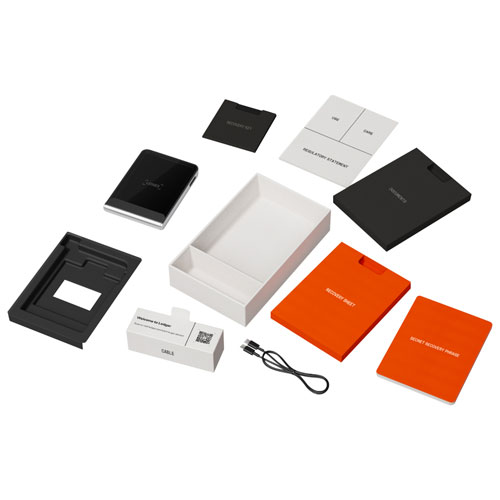 Ledger Flex 2.84" E-Ink Crypto Hardware Wallet USB-C/Bluetooth with Recovery Key - Crimson Magenta