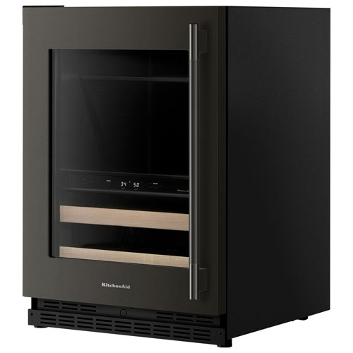 KitchenAid 14-Bottle Freestanding Beverage Center - Black Ore