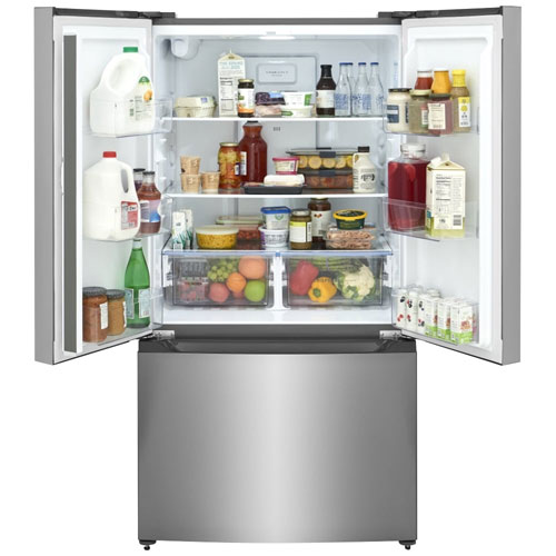 Frigidaire 35" 19.9 Cu. Ft. French Door Refrigerator with Water Dispenser - Stainless Steel
