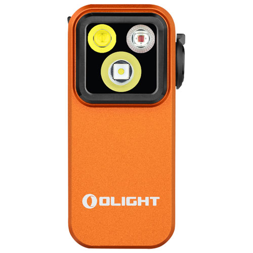 Lampe de poche à pince Pro d'Olight - 500 lumens - Orange