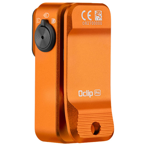 Lampe de poche à pince Pro d'Olight - 500 lumens - Orange