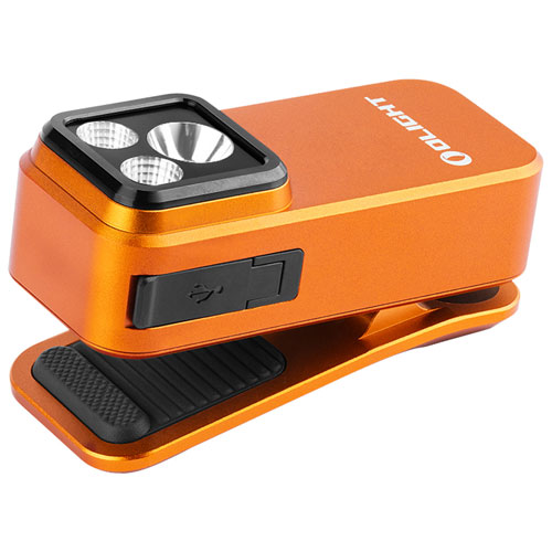 Lampe de poche à pince Pro d'Olight - 500 lumens - Orange