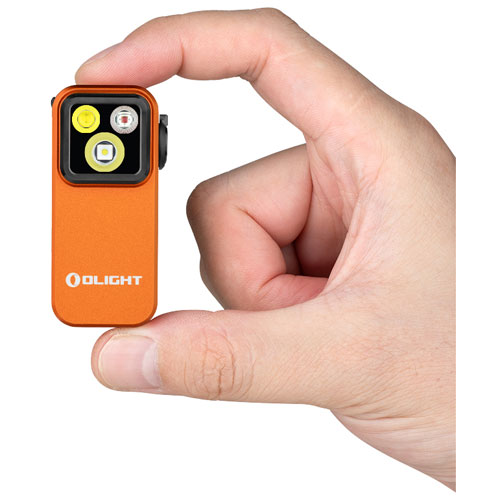 Lampe de poche à pince Pro d'Olight - 500 lumens - Orange