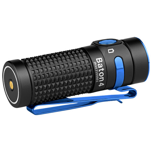 Lampe de poche Baton 4 d'Olight : Édition Premium - 1300 lumens - Noir