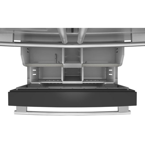 Réfrigérateur à deux portes 28,7 pi³ 36 po avec distributeur d'eau et de glaçons de KitchenAid - Acier inoxydable PrintShield