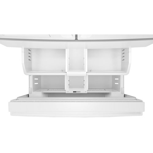 Réfrigérateur à deux portes 28,9 pi³ et 36 po avec distributeur d'eau et de glaçons de Whirlpool - Blanc