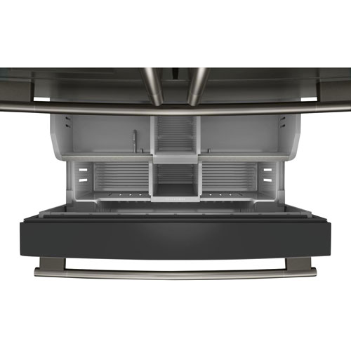 KitchenAid 36" 28.7 Cu. Ft. French Door Refrigerator w/ Water & Ice Dispenser - Black Ore