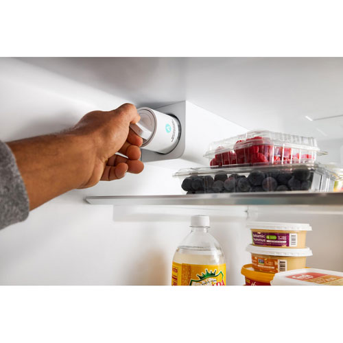 Whirlpool 36" 28.9 Cu Ft French Door Refrigerator w/ Water & Ice Dispenser - Print Resist Black SS