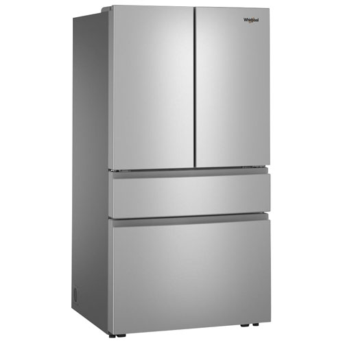 Réfrigérateur à deux portes 29,8 pi³ et 36 po avec distributeur d'eau de Whirlpool - Inox résistant aux traces de doigts