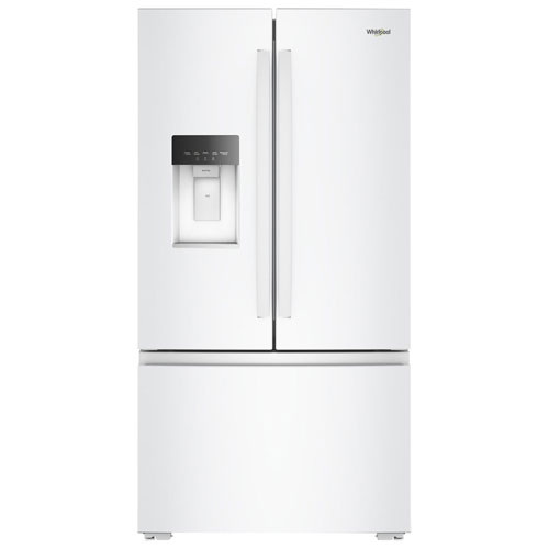 Whirlpool 36" 23.4 Cu. Ft. French Door Refrigerator with Water & Ice Dispenser - White