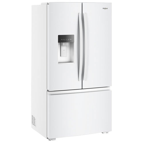 Whirlpool 36" 23.4 Cu. Ft. French Door Refrigerator with Water & Ice Dispenser - White