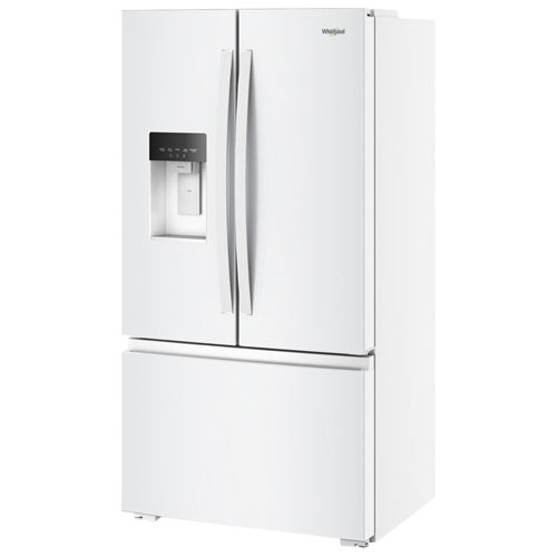 Whirlpool 36" 23.4 Cu. Ft. French Door Refrigerator with Water & Ice Dispenser - White