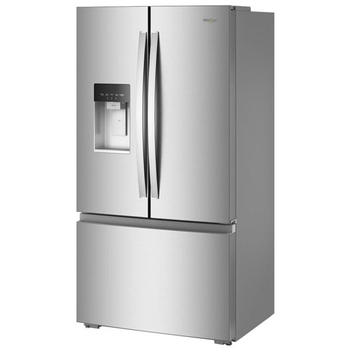 Whirlpool 36" 23.4 Cu Ft French Door Refrigerator w/ Water & Ice Dispenser - Stainless