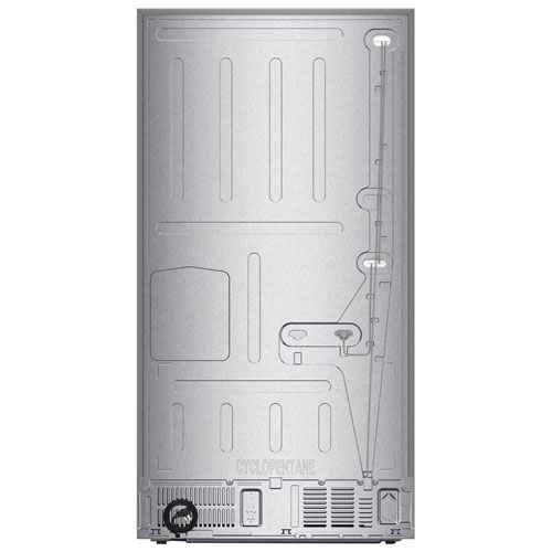 Réfrigérateur à deux portes 28,9 pi³ et 36 po avec distributeur d'eau et de glaçons de Whirlpool - Inox