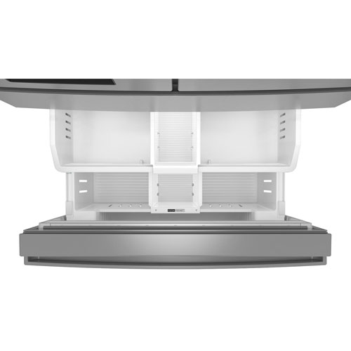 Réfrigérateur à deux portes 28,9 pi³ et 36 po avec distributeur d'eau et de glaçons de Whirlpool - Inox