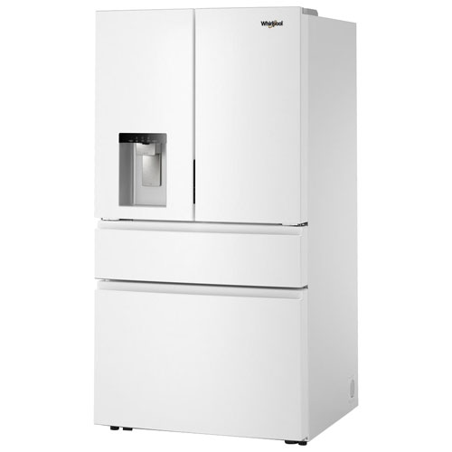 Whirlpool 36" 28.9 Cu. Ft. French Door Refrigerator with Water & Ice Dispenser - White