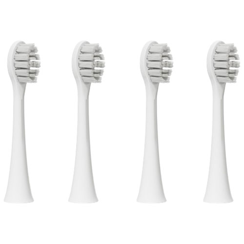 Lucent Prism Replacement Toothbrush Heads - 4 Pack - White