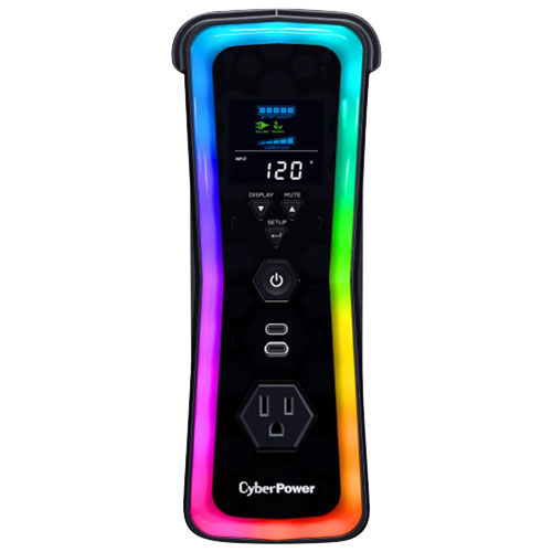 Système UPS d'alimentation sans coupure de 1500 VA de CyberPower - Noir