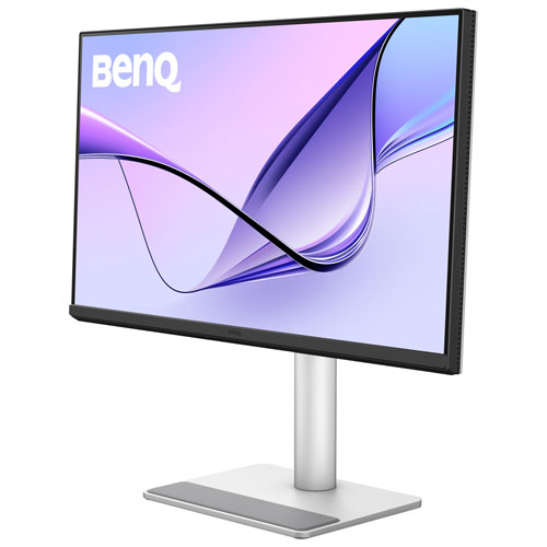 Moniteur DEL IPS Ultra HD 4K 60 Hz de 27 po avec temps de réponse de 5 ms gris à gris de BenQ pour MacBook - Argenté