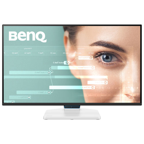 Moniteur DEL IPS HD intégrale 144 Hz de 27 po de BenQ avec temps de réponse gris à gris de 5 ms - Blanc