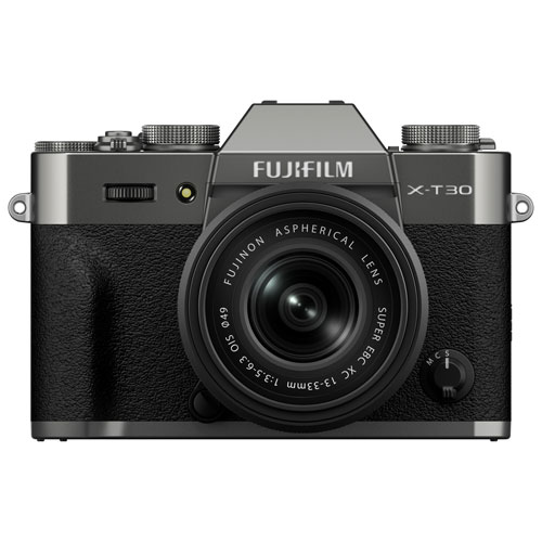 Appareil photo sans miroir X-T30 III de Fujifilm avec objectif 13-33 mm - Anthracite/Argenté