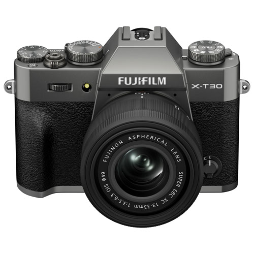 Appareil photo sans miroir X-T30 III de Fujifilm avec objectif 13-33 mm - Anthracite/Argenté