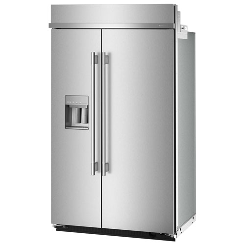 Réfrigérateur à congélateur juxtaposé 29,4 pi³ 48 po avec distributeur d'eau et de glaçons de KitchenAid - Acier inoxydable