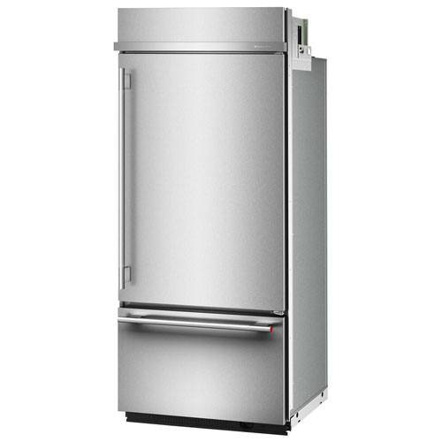 Réfrigérateur à congélateur inférieur 20,8 pi³ 37 po de KitchenAid - Acier inoxydable avec fini PrintShield
