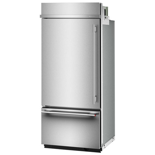 Réfrigérateur à congélateur inférieur 20,8 pi³ 36 po de KitchenAid - Acier inoxydable avec fini PrintShield
