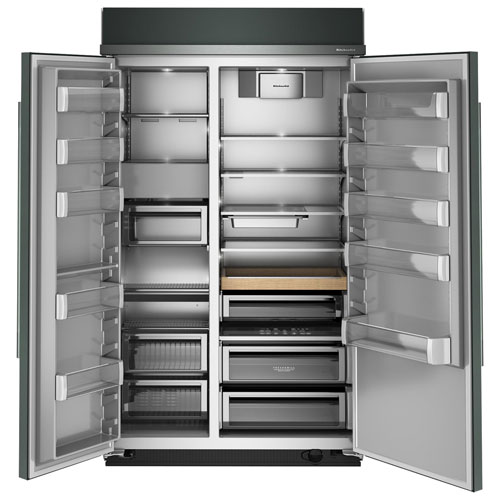 Réfrigérateur à congélateur juxtaposé 30 pi³ 48 po de KitchenAid - Genévrier