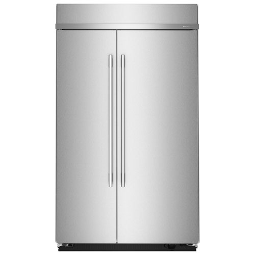Réfrigérateur à congélateur juxtaposé 30 pi³ 48 po de KitchenAid - Acier inoxydable avec fini PrintShield