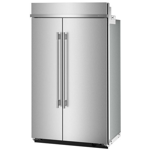 Réfrigérateur à congélateur juxtaposé 30 pi³ 48 po de KitchenAid - Acier inoxydable avec fini PrintShield