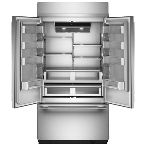 Réfrigérateur à deux portes 24,2 pi³ 42 po de KitchenAid - Acier inoxydable avec fini PrintShield