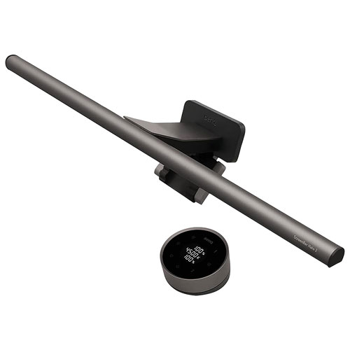 BenQ ScreenBar Halo 2 LED Monitor Light Bar with Remote Control - Dark Grey