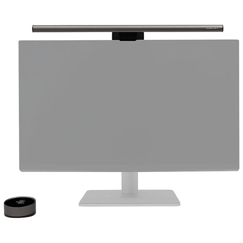 BenQ ScreenBar Halo 2 LED Monitor Light Bar with Remote Control - Dark Grey
