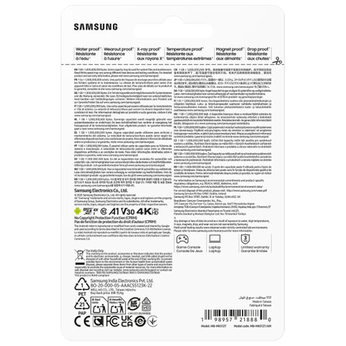 Samsung P9 Express 512GB 800MB/s MicroSDXC Memory Card