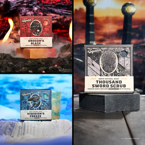 Dr. Squatch Men's Natural Bar Soap Game of Thrones Limited Edition Collector's Box