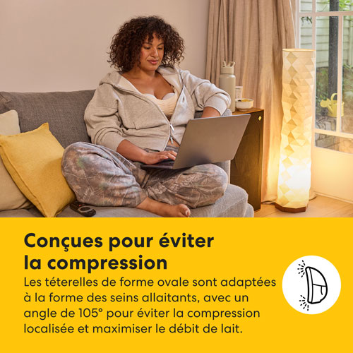 Tire-lait électrique portable Motion InBra de Medela