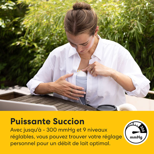 Tire-lait électrique portable Motion InBra de Medela