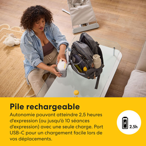 Tire-lait électrique portable Motion InBra de Medela