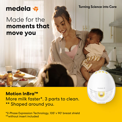 Tire-lait électrique portable Motion InBra de Medela