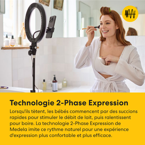 Tire-lait électrique portable Motion InBra de Medela