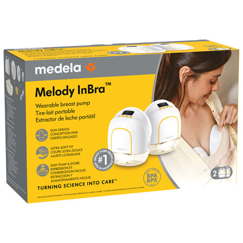 Double tire-lait électrique portable Melody InBra de Medela