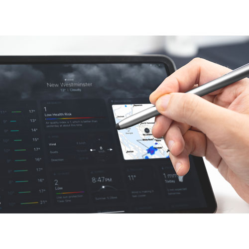 LOGiiX Aluminum Stylus Pencil for Touchscreen Devices - Graphite Grey