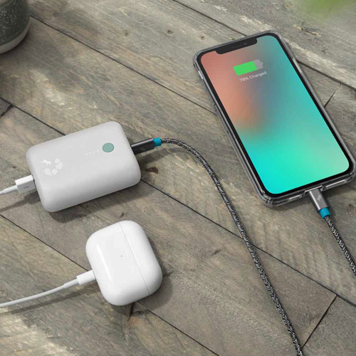 Chargeur portable USB-C de 5200 mAh Champ Lite de Nimble - Blanc